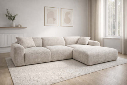 Canapé d’angle Claudy Beige